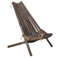 Кресло-шезлонг деревянное Azzura Calcutta сосна серый Фото 1