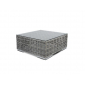 Комплект модульной плетеной мебели 4SIS Канти алюминий, искусственный ротанг светло-серый Фото 10