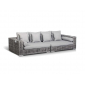 Комплект модульной плетеной мебели 4SIS Канти алюминий, искусственный ротанг светло-серый Фото 5