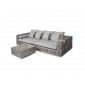 Комплект модульной плетеной мебели 4SIS Канти алюминий, искусственный ротанг светло-серый Фото 6
