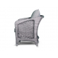 Кресло плетеное с подушками 4SIS Лабро алюминий, искусственный ротанг серый Фото 3