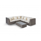 Комплект плетеной мебели 4SIS Беллуно алюминий, искусственный ротанг серо-коричневый Фото 5