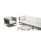 Комплект мебели 4SIS Касабланка алюминий, стекло, ткань серо-коричневый Фото 2