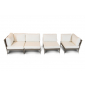 Комплект мебели 4SIS Касабланка алюминий, стекло, ткань серо-коричневый Фото 3