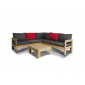 Комплект мебели из тика 4SIS Лавиньо тик коричневый, синий Фото 3
