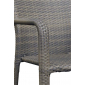 Комплект плетеной мебели 4SIS Бари алюминий, искусственный ротанг серо-коричневый Фото 5