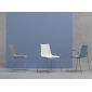Кресло пластиковое Scab Design Zebra Technopolymer сталь, технополимер хром, голубой Фото 5