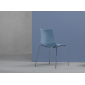 Стул пластиковый Scab Design Zebra Technopolymer 4 legs сталь, технополимер хром, голубой Фото 4