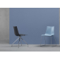 Стул пластиковый вращающийся Scab Design Zebra Technopolymer сталь, технополимер хром, антрацит Фото 5