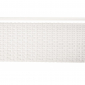 Шезлонг-лежак плетеный Garden Relax Clipper алюминий, искусственный ротанг белый Фото 9