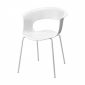 Кресло пластиковое Scab Design Miss B Antishock coated frame сталь, поликарбонат белый Фото 3