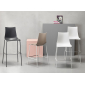 Стул барный пластиковый Scab Design Zebra Technopolymer сталь, технополимер лен Фото 7