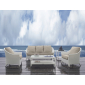 Кресло плетеное с подушками Skyline Design Malta алюминий, искусственный ротанг, sunbrella белый, бежевый Фото 13