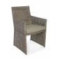 Кресло плетеное с подушкой Garden Relax Abigail алюминий, искусственный ротанг коричневый Фото 1