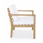 Кресло деревянное с подушками Garden Relax Arizona тик, ткань коричневый Фото 3