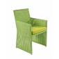 Кресло плетеное с подушкой Garden Relax Abigail алюминий, искусственный ротанг зеленый Фото 1
