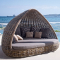 Лаунж-диван плетеный Skyline Design Shade алюминий, искусственный ротанг, sunbrella серый, бежевый Фото 10