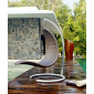 Кресло подвесное плетеное с подушкой Skyline Design Christy алюминий, искусственный ротанг, sunbrella серебряный орех, бежевый Фото 8