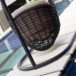 Кресло подвесное плетеное с подушками Skyline Design Heri алюминий, искусственный ротанг, sunbrella черный, бежевый Фото 10