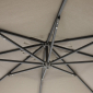 Зонт профессиональный Skyline Design Rio алюминий/sunbrella серо-коричневый Фото 4