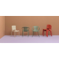 Кресло пластиковое PEDRALI Tatami стеклопластик красный Фото 15