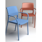 Кресло пластиковое PEDRALI Ara стеклопластик синий Фото 7