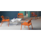 Кресло пластиковое PEDRALI Ara Lounge стеклопластик оранжевый Фото 6