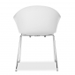 Кресло пластиковое PEDRALI Grace сталь, стеклопластик белый Фото 4