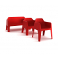 Кресло пластиковое PEDRALI Plus Air полиэтилен красный Фото 6