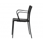 Кресло пластиковое PEDRALI Mya алюминий, стеклопластик черный Фото 5