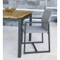 Кресло металлическое Giardino Di Legno Otto алюминий, батилин антрацит, темно-серый Фото 5