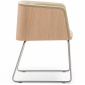 Кресло деревянное мягкое PEDRALI Allure металл, дуб беленый дуб Фото 2