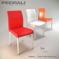 Стул пластиковый PEDRALI Ice алюминий, полипропилен красный Фото 4