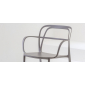 Кресло пластиковое PEDRALI Intrigo алюминий серый Фото 12