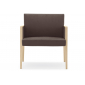 Кресло деревянное мягкое PEDRALI Jil Lounge дуб, ткань Фото 4