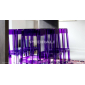 Табурет барный прозрачный PEDRALI Rubik поликарбонат фиолетовый Фото 8