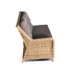 Комплект плетеной мебели 4SIS Бергамо алюминий, искусственный ротанг соломенный Фото 7