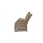 Кресло плетеное 4SIS Неаполь алюминий, искусственный ротанг, ткань серо-соломенный Фото 2