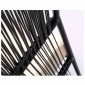 Кресло плетеное дизайнерское Tagliamento Sofa living алюминий, искусственный ротанг черный Фото 4