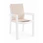 Кресло металлическое текстиленовое Garden Relax Terry алюминий, текстилен белый Фото 4