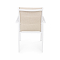 Кресло металлическое текстиленовое Garden Relax Terry алюминий, текстилен белый Фото 6