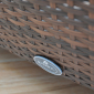 Комплект плетеной мебели KVIMOL КМ-0042 алюминий, искусственный ротанг коричневый, бежевый Фото 5
