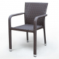 Комплект плетеной мебели Afina искусственный ротанг, стекло, сталь коричневый Фото 3