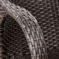 Комплект плетеной мебели Afina T282BNT/Y35-W2390 Brown 2Pcs искусственный ротанг, сталь коричневый Фото 2