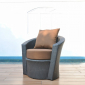 Лаунж-набор мебели KVIMOL КМ-0061 алюминий, искусственный ротанг черный, коричневый Фото 6