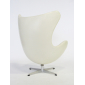Кресло дизайнерское мягкое Beon Egg хромированная сталь, экокожа белый Фото 12