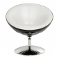 Кресло дизайнерское мягкое Beon Lotus хромированный металл, пластик, экокожа черный, белый Фото 2