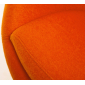 Кресло дизайнерское Beon Planet хромированный металл, кашемир оранжевый Фото 4