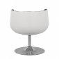 Кресло пластиковое мягкое Beon Cup Cognac хромированный металл, пластик, экокожа белый, черный Фото 4