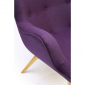 Кресло дизайнерское Beon Angel дерево, кашемир пурпурный Фото 8